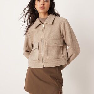 Zara Women's Tan Utility Jacket